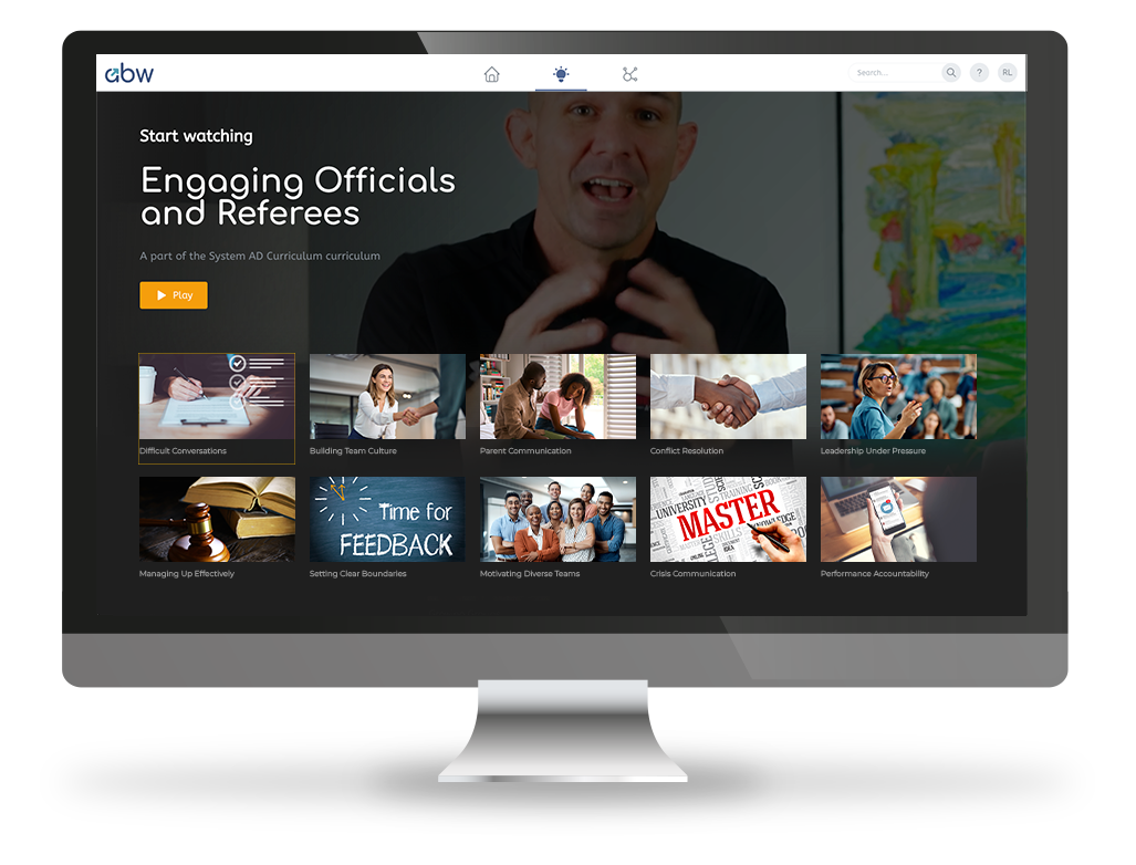 Video playlist interface showing educational content library